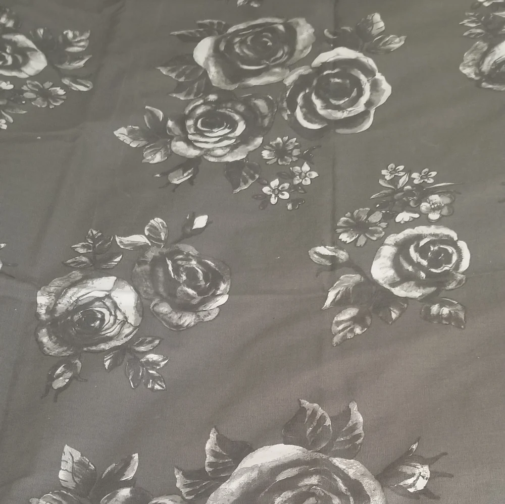 Ikea Home Decor fabric Inga Leo gray 2.4 yards